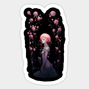 Bubble Gum Skulls Alien Queen Sticker